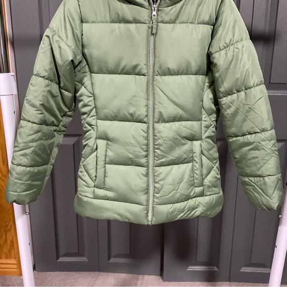 R 88 Rothschild Kids XL (16)  Coat Green Faux Fur Good - Picture 3 of 13